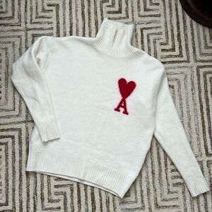 Ami Paris white turtleneck